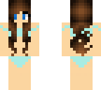 brown hair blue eyes bikini
