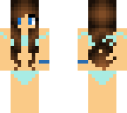 brown hair blue eyes bikini