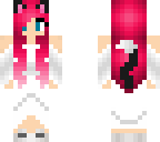 cute cat girl with white dress