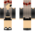 girl goth red chibi