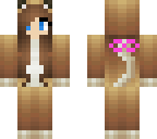 lion girl with bow
