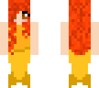 red haired amber mermaid