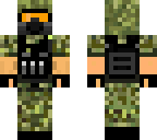 soldier with gas mask