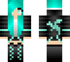 teal dragon girl