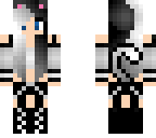 black and white