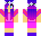 blue purple and pink girl