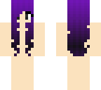 bright purple fading to black hair base