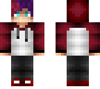 harsh violet and soft violet haired boy