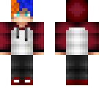 orange and blue haired boy