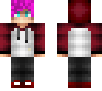 pink haired boy