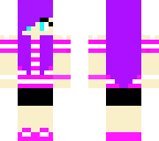 purple and pink girl