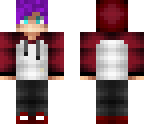 purple haired boy