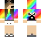 rainbow pug hoddie
