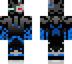 robot enderman in blue