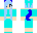 blue cat girl
