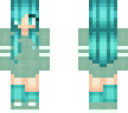 blue haired girl