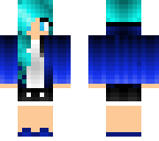 blue hoodie girl