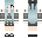 cute blue haired girl
