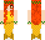 edited red haired amber mermaid