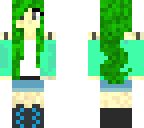 green and blue skin