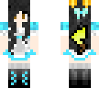 kawaii black hair pika maid