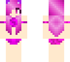 kawaii pink bikini neko