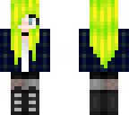 neon yellow scene emo girl