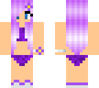 purple beach outfit