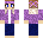 purple bow girl