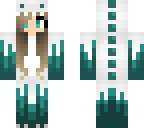 teal dino girl