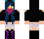 blue haired girl