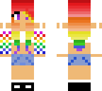 cute rainbow girl