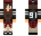 girl football player