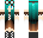 medieval girl re-edit and turquoise hair