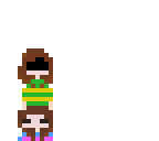 mini frisk and chara