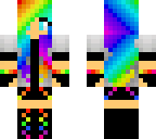 plain rainbow girl