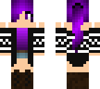 purple haired girl