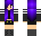 purple haired girl