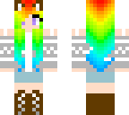 rainbow cat girl