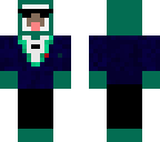 teal sheep in a suit