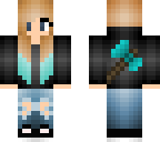 altered diamond axe hoodie girl