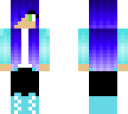blue casual girl