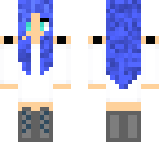 blue haired girl