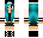 blue haired tomboy