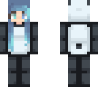 blue panda girl