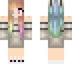 bunny girl rainbow pjs