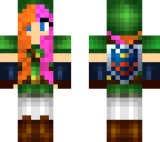 ginger and pink haired link girl