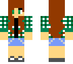 green plaid girl