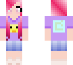 kawaii pink haired minecrafter
