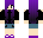 purple hair gamer girl